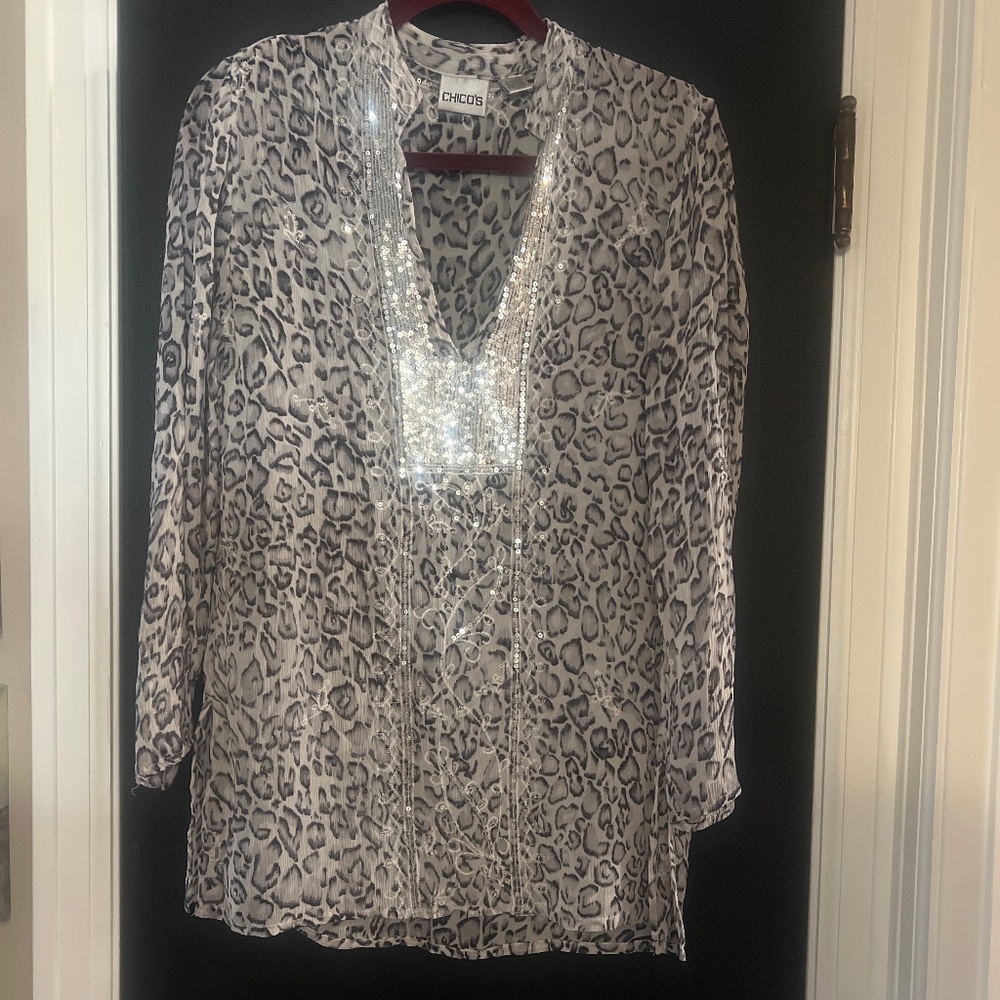 Chico’s Sheer Top/Coverup